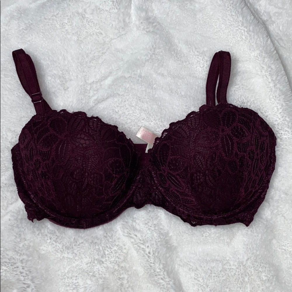 VS PINK Burgundy Bra 32 DD